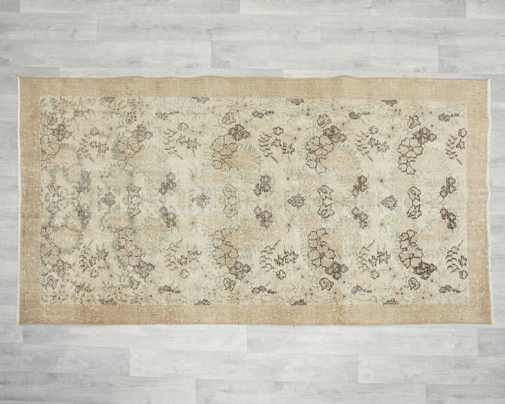 Multicolor Turkish Oushak Rug 3' 8" x 6' 8" Hand-Knotted | No. VR59417