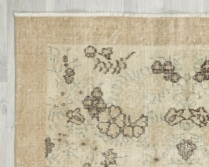 Multicolor Turkish Oushak Rug 3' 8" x 6' 8" Hand-Knotted | No. VR59417