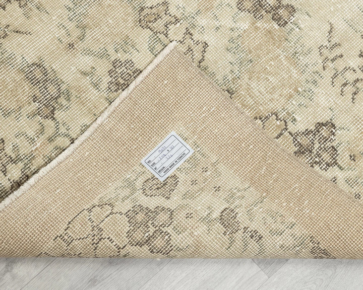 Multicolor Turkish Oushak Rug 3' 8" x 6' 8" Hand-Knotted | No. VR59417