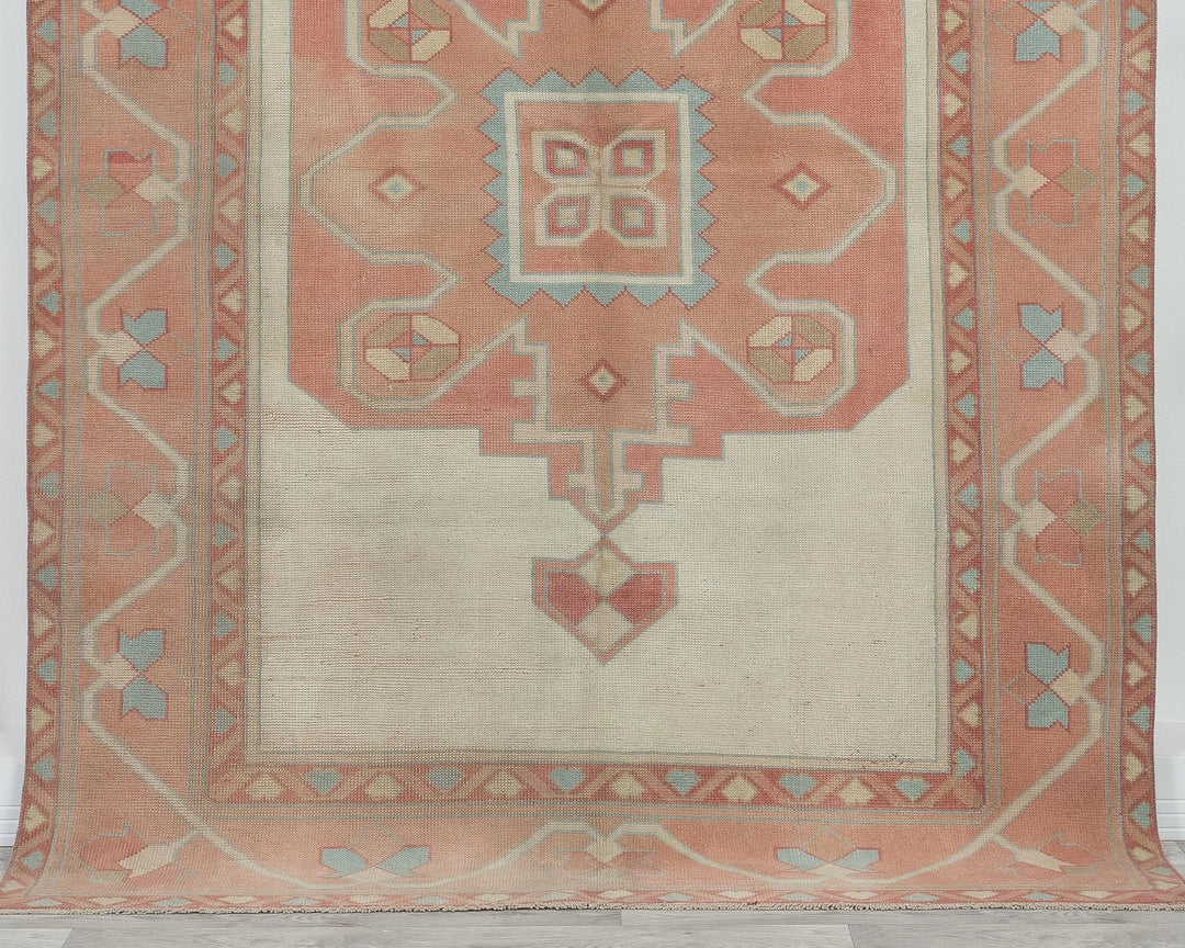 Multicolor Turkish Oushak Rug 5' 1" x 7' 5" Hand-Knotted | No. VR59489
