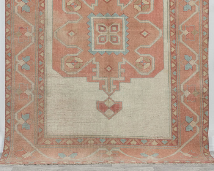 Multicolor Turkish Oushak Rug 5' 1" x 7' 5" Hand-Knotted | No. VR59489
