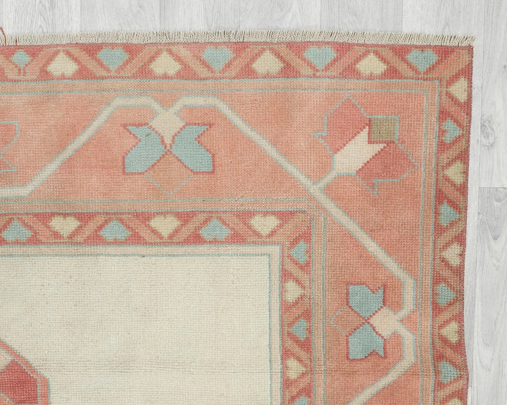 Multicolor Turkish Oushak Rug 5' 1" x 7' 5" Hand-Knotted | No. VR59489