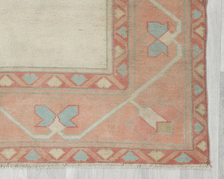 Multicolor Turkish Oushak Rug 5' 1" x 7' 5" Hand-Knotted | No. VR59489