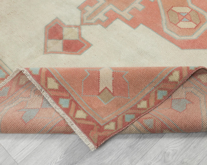 Multicolor Turkish Oushak Rug 5' 1" x 7' 5" Hand-Knotted | No. VR59489