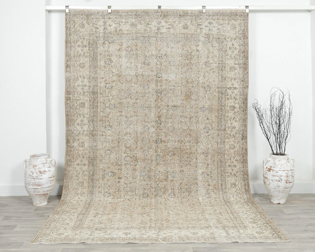 Multicolor Turkish Oushak Rug 7' x 10' Hand-Knotted | No. VR59494