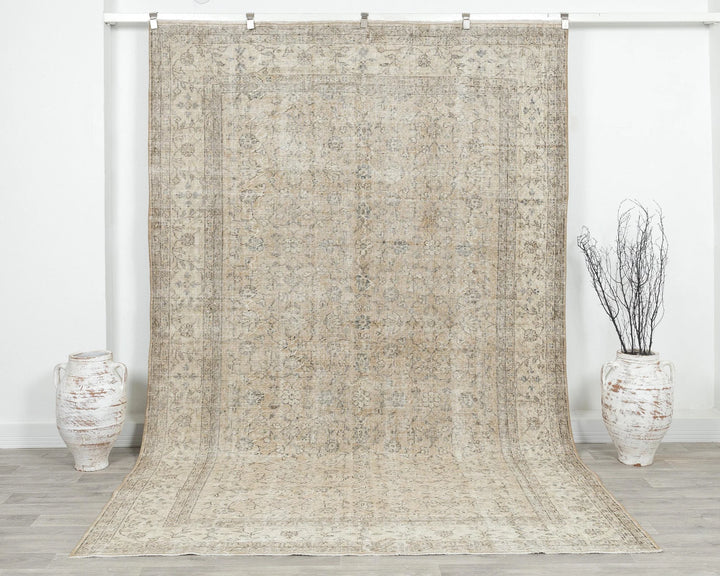 Multicolor Turkish Oushak Rug 7' x 10' Hand-Knotted | No. VR59494