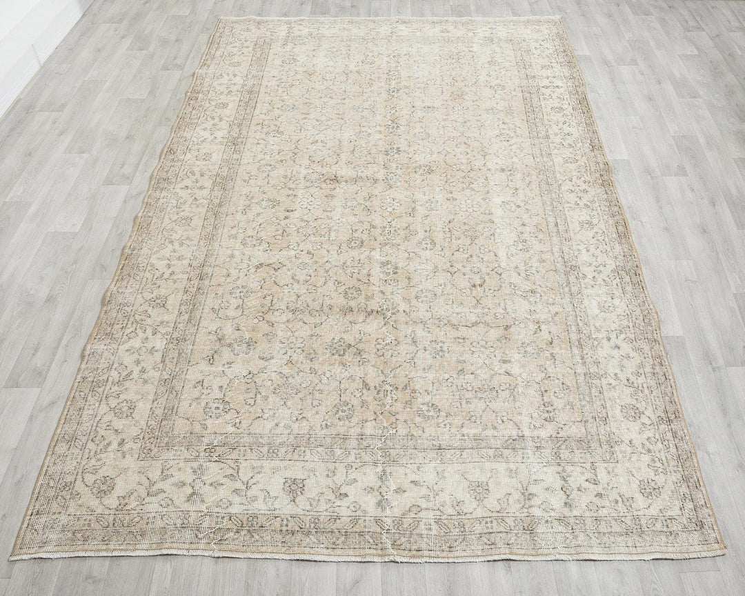 Multicolor Turkish Oushak Rug 7' x 10' Hand-Knotted | No. VR59494