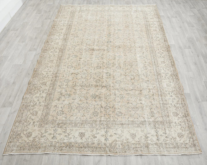 Multicolor Turkish Oushak Rug 7' x 10' Hand-Knotted | No. VR59494
