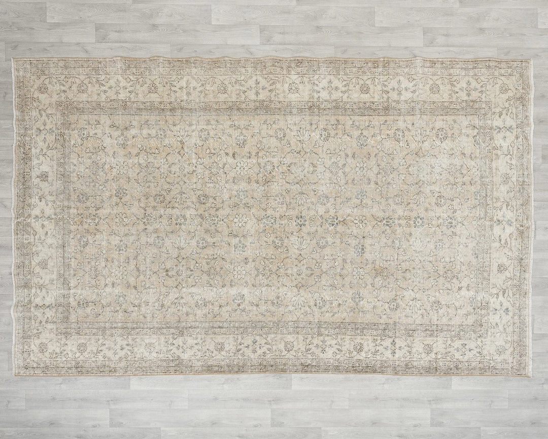 Multicolor Turkish Oushak Rug 7' x 10' Hand-Knotted | No. VR59494