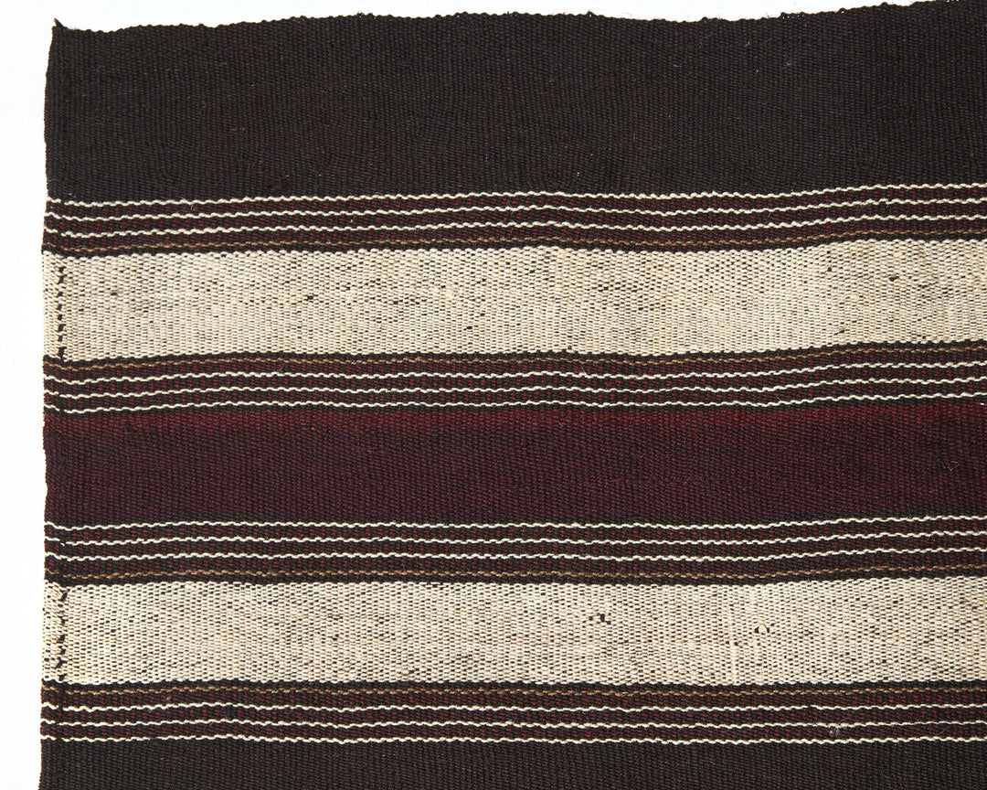 Brown Turkish Kilim Rug 6'6" x 5'3" Flat-Weave | No. VR59495