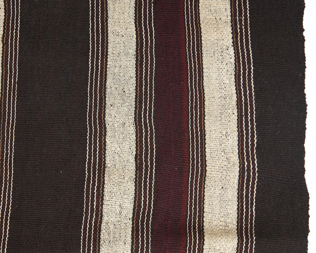 Brown Turkish Kilim Rug 6'6" x 5'3" Flat-Weave | No. VR59495