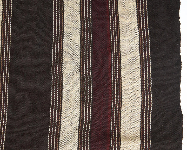 Brown Turkish Kilim Rug 6'6" x 5'3" Flat-Weave | No. VR59495