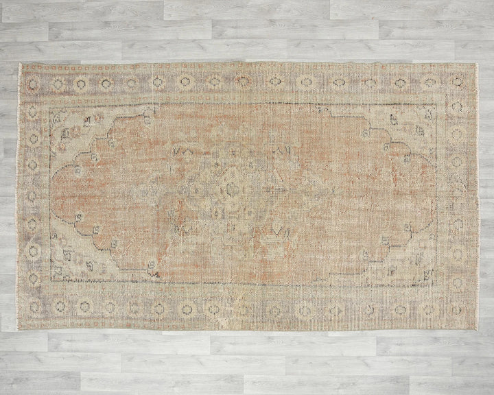 Multicolor Turkish Oushak Rug 5' 7" x 9' 2" Hand-Knotted | No. VR59569