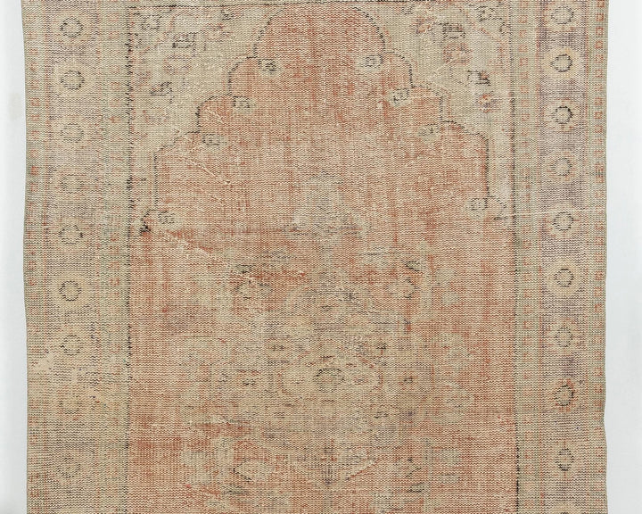 Multicolor Turkish Oushak Rug 5' 7" x 9' 2" Hand-Knotted | No. VR59569