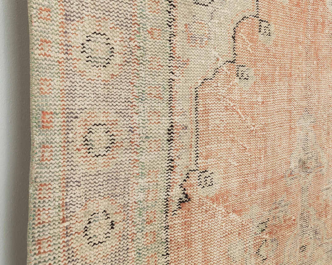 Multicolor Turkish Oushak Rug 5' 7" x 9' 2" Hand-Knotted | No. VR59569