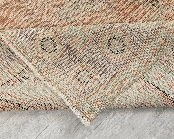 Multicolor Turkish Oushak Rug 5' 7" x 9' 2" Hand-Knotted | No. VR59569