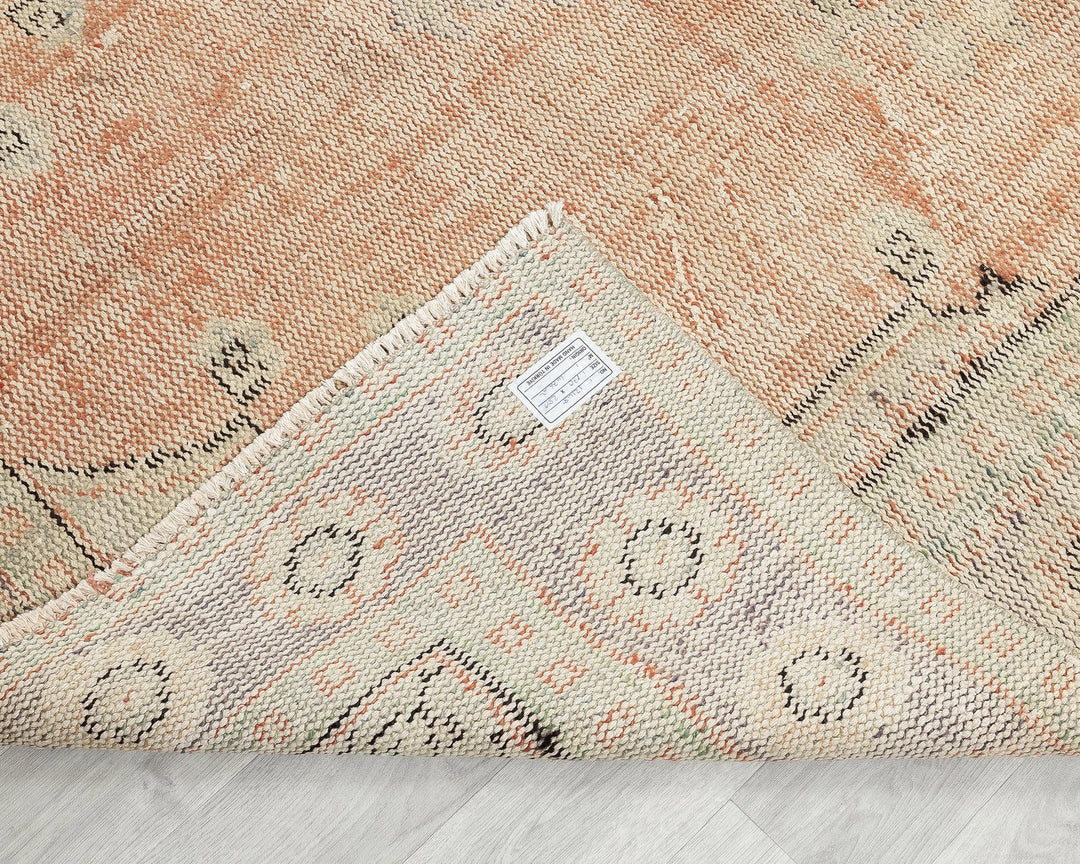 Multicolor Turkish Oushak Rug 5' 7" x 9' 2" Hand-Knotted | No. VR59569
