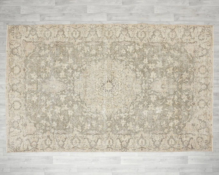 Multicolor Turkish Oushak Rug 6' 7" x 10' Hand-Knotted | No. VR59733