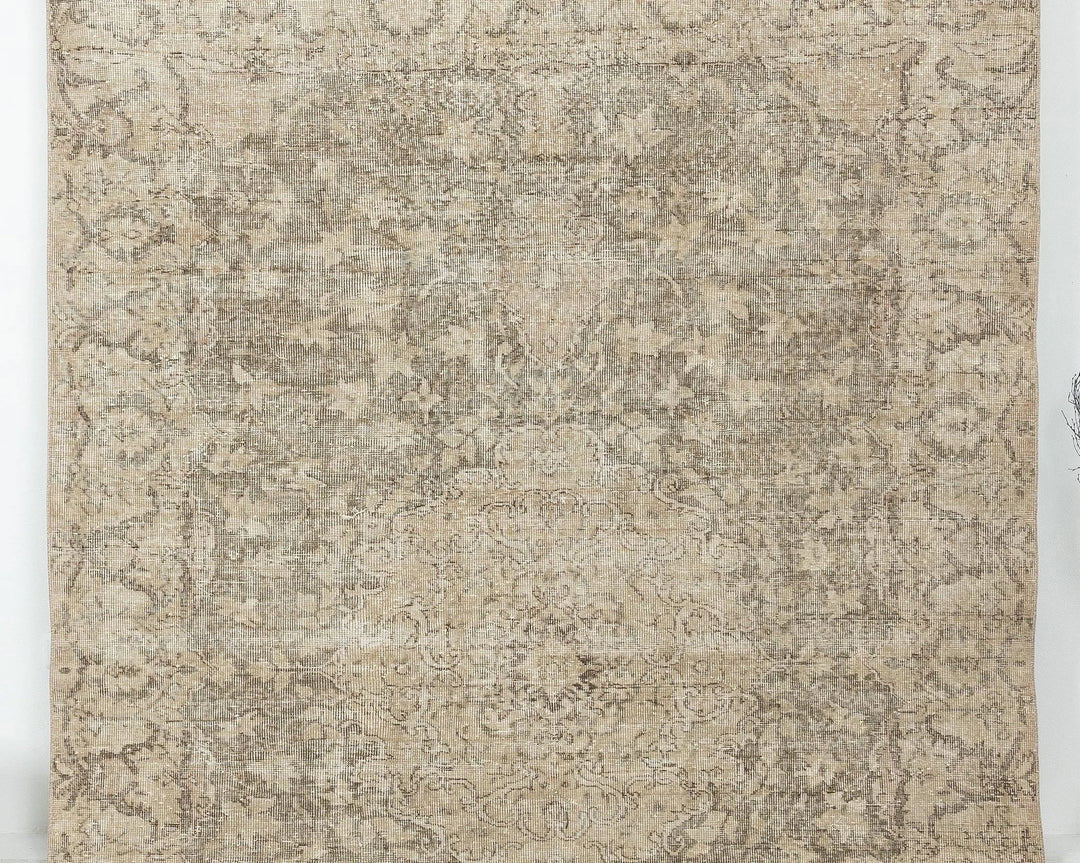 Multicolor Turkish Oushak Rug 6' 7" x 10' Hand-Knotted | No. VR59733