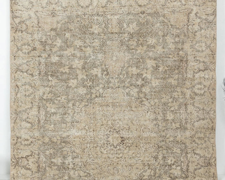 Multicolor Turkish Oushak Rug 6' 7" x 10' Hand-Knotted | No. VR59733