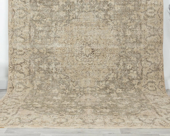 Multicolor Turkish Oushak Rug 6' 7" x 10' Hand-Knotted | No. VR59733
