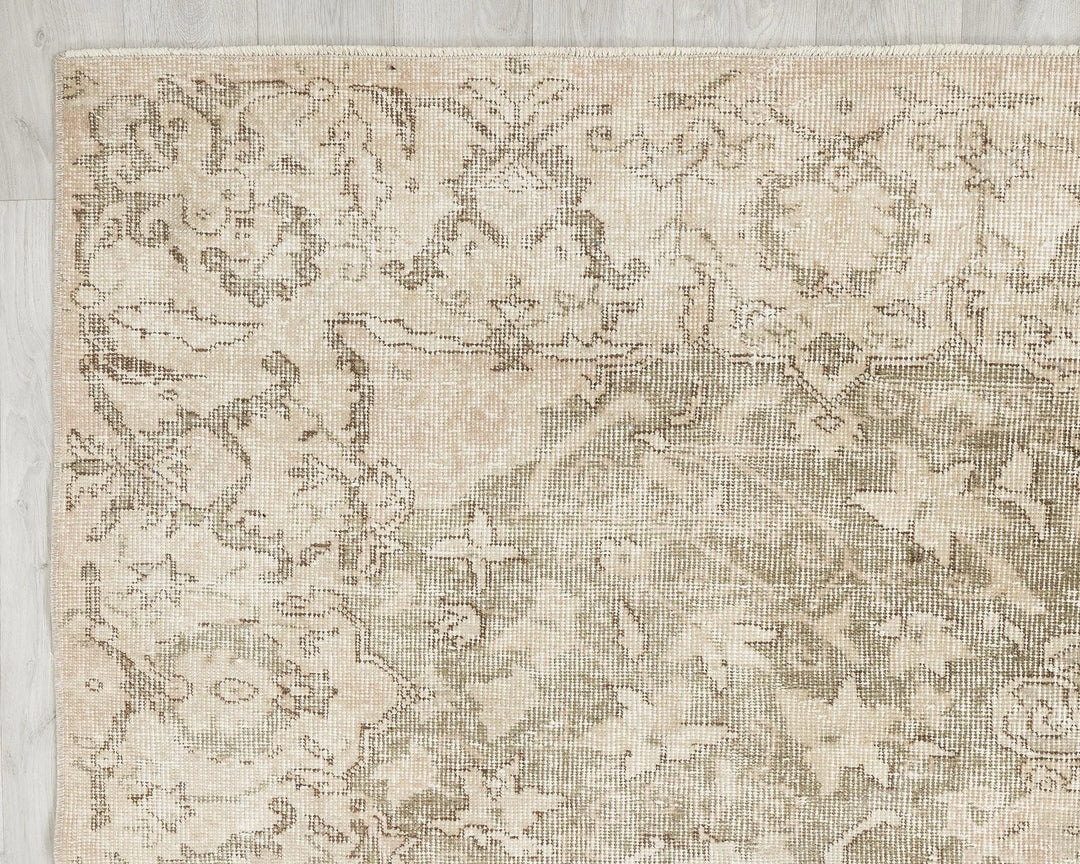 Multicolor Turkish Oushak Rug 6' 7" x 10' Hand-Knotted | No. VR59733