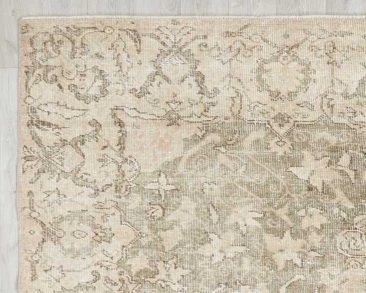 Multicolor Turkish Oushak Rug 6' 7" x 10' Hand-Knotted | No. VR59733