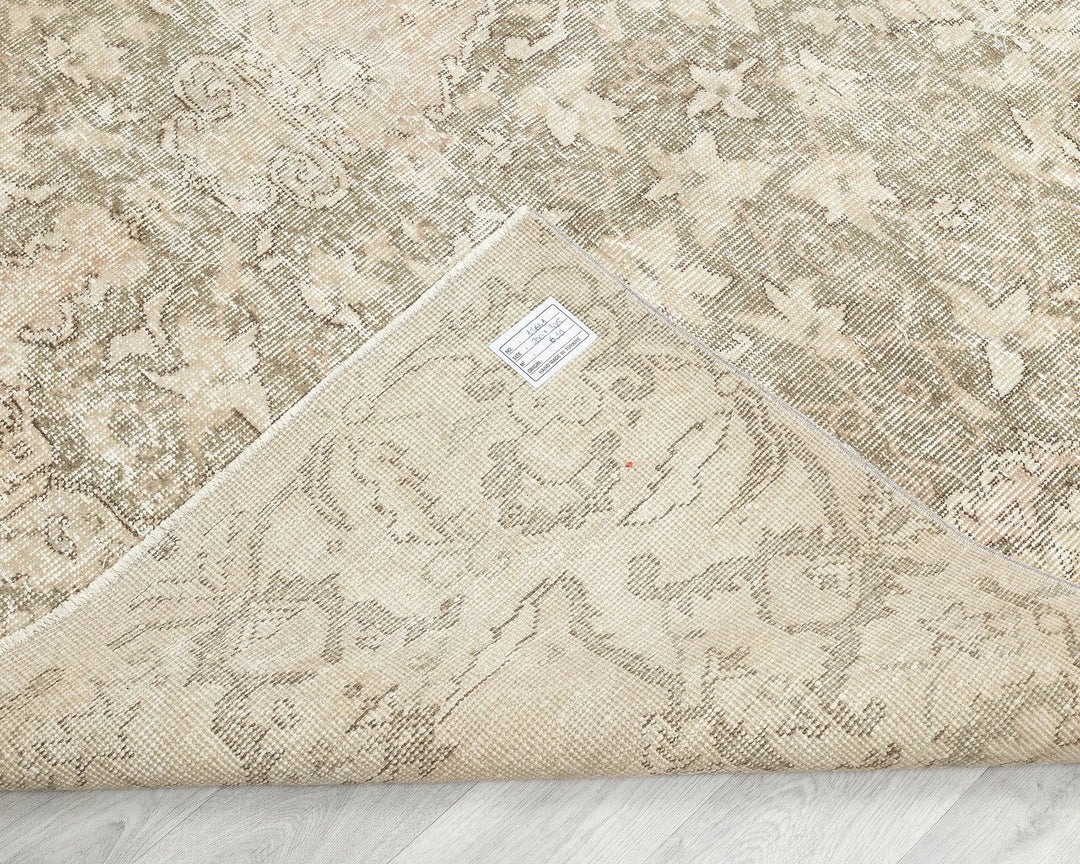 Multicolor Turkish Oushak Rug 6' 7" x 10' Hand-Knotted | No. VR59733