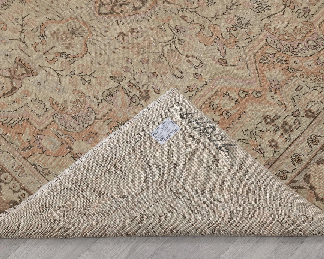 Multicolor Turkish Oushak Rug 6'5" x 9'5" Hand-Knotted | No. VR59877