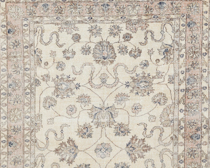 Multicolor Turkish Oushak Rug 6'11" x 10'4" Hand-Knotted | No. VR59882