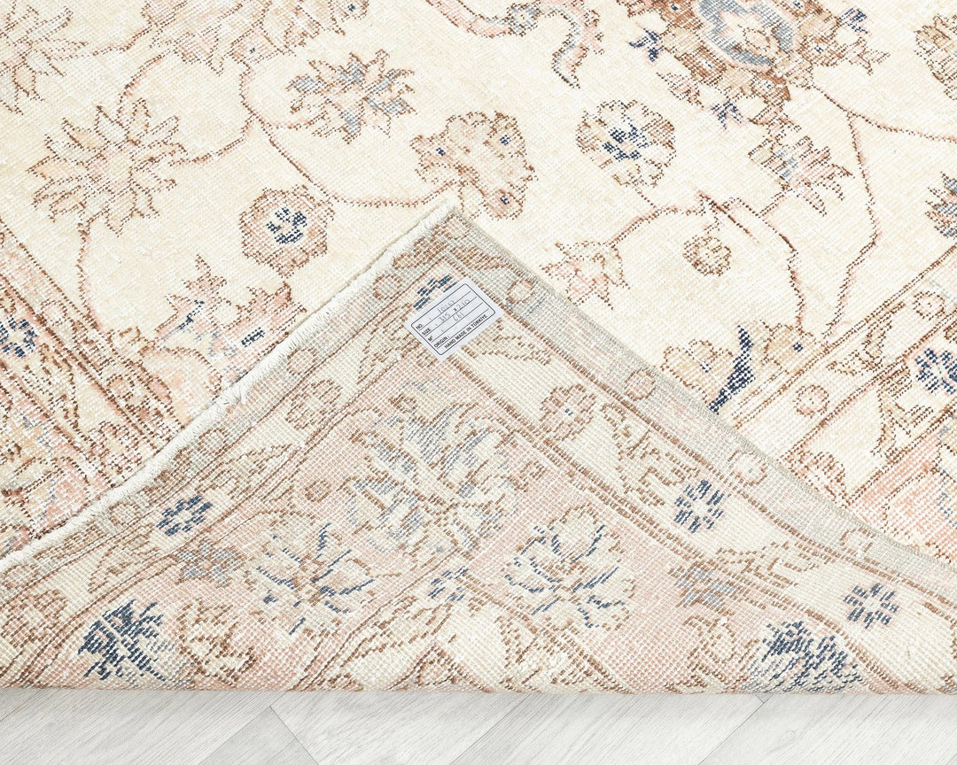 Multicolor Turkish Oushak Rug 6'11" x 10'4" Hand-Knotted | No. VR59882