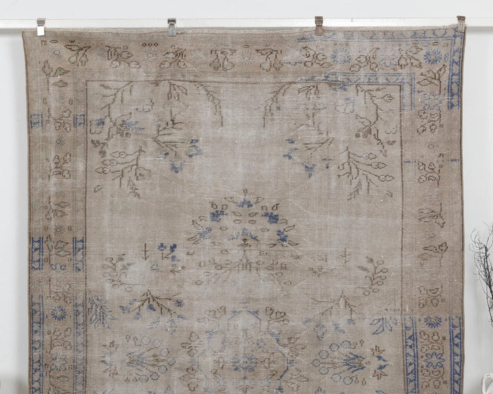 Multicolor Turkish Oushak Rug 6' 11" x 9' 10" Hand-Knotted | No. VR59939