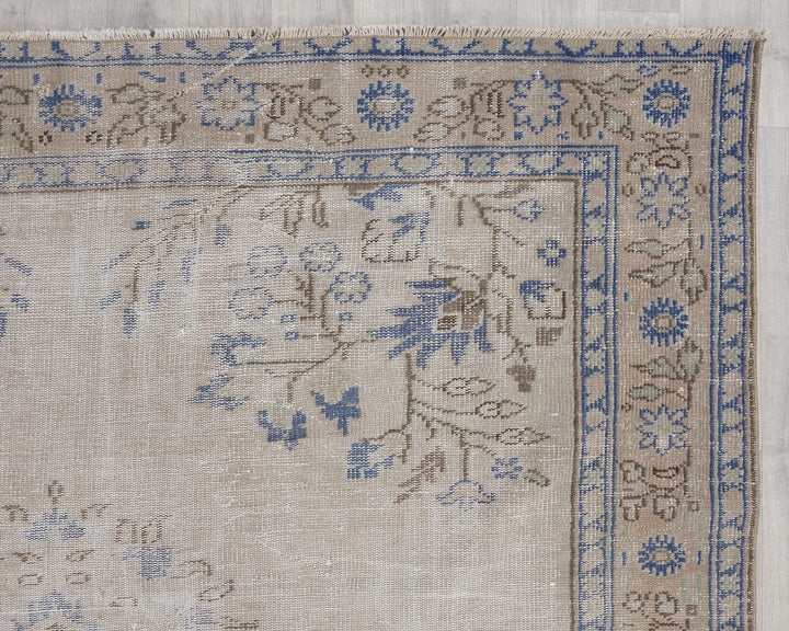 Multicolor Turkish Oushak Rug 6' 11" x 9' 10" Hand-Knotted | No. VR59939