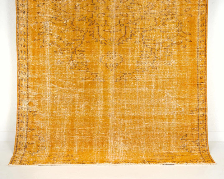Orange Vintage Turkish Rug 3' 9" x 7' 3" | No. VR59953
