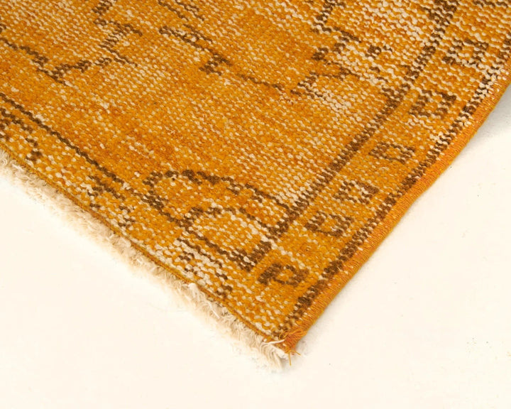 Orange Turkish Overdye Rug 3' 9" x 7' 3" Hand-Knotted | No. VR59953