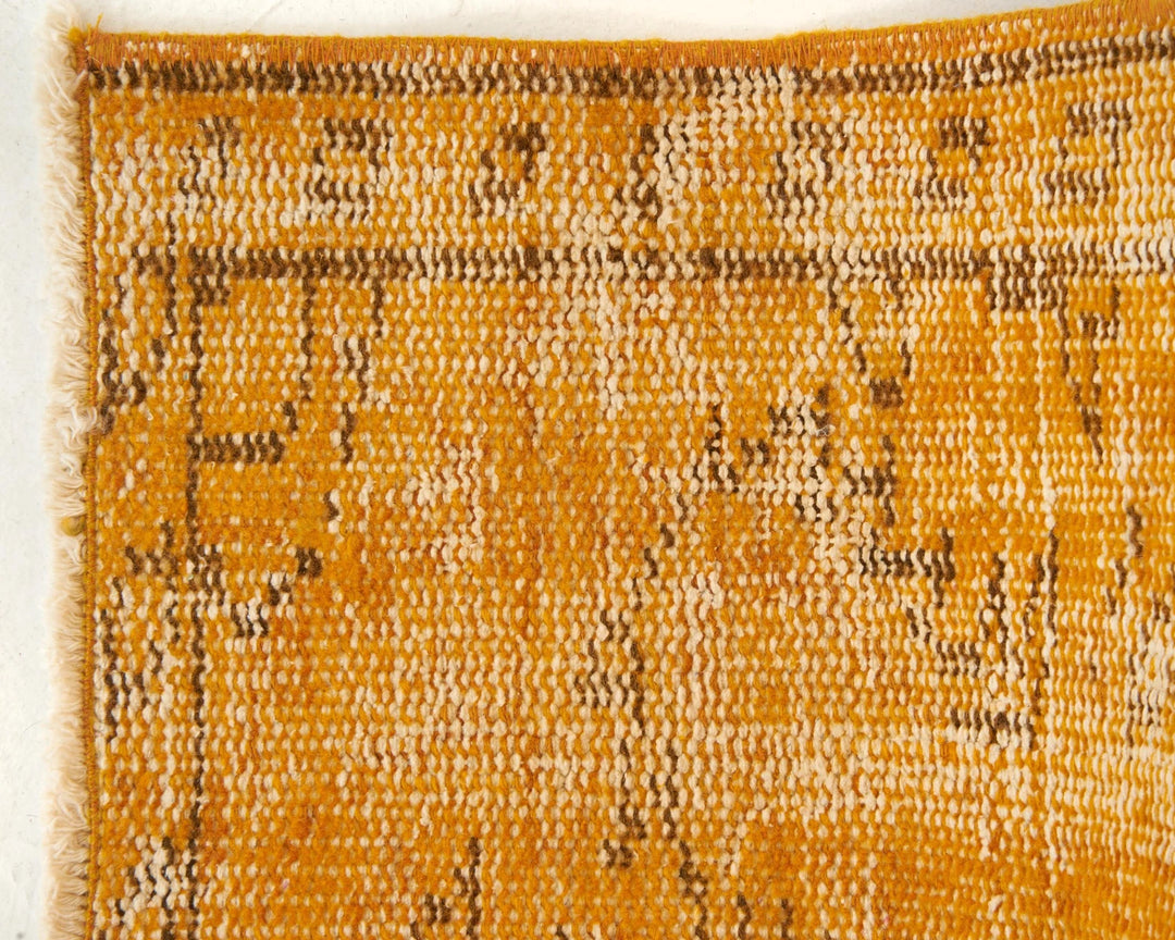Orange Vintage Turkish Rug 3' 9" x 7' 3" | No. VR59953