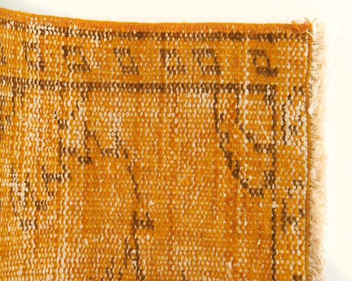 Orange Vintage Turkish Rug 3' 9" x 7' 3" | No. VR59953