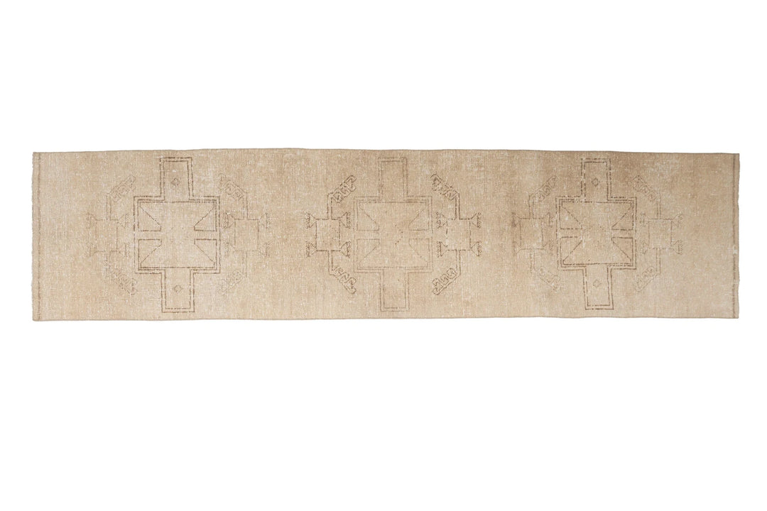 Multicolor Turkish Oushak Rug 2'7" x 11' Hand-Knotted | No. VR60023