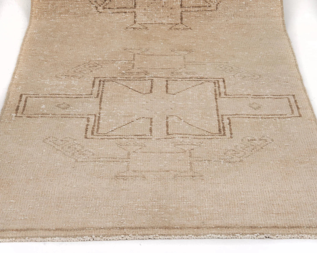 Multicolor Turkish Oushak Rug 2'7" x 11' Hand-Knotted | No. VR60023
