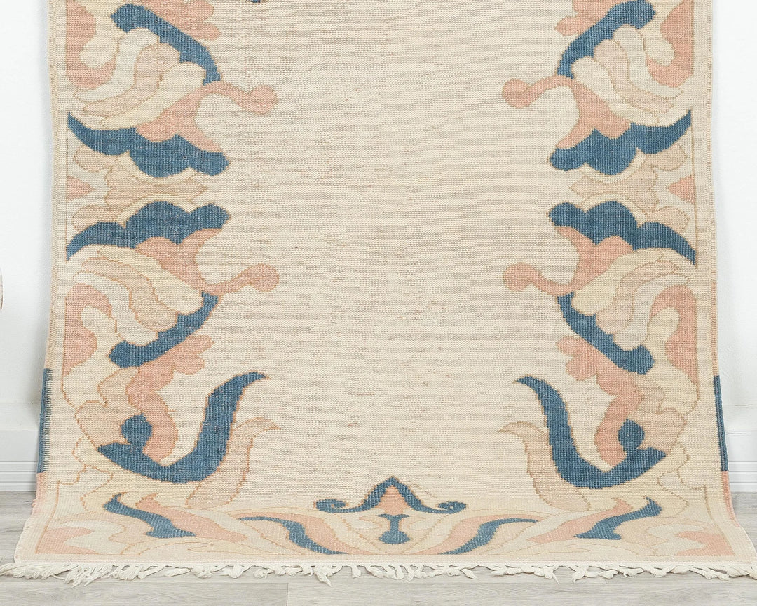 Multicolor Turkish Oushak Rug 4' 4" x 6' 2" Hand-Knotted | No. VR60204