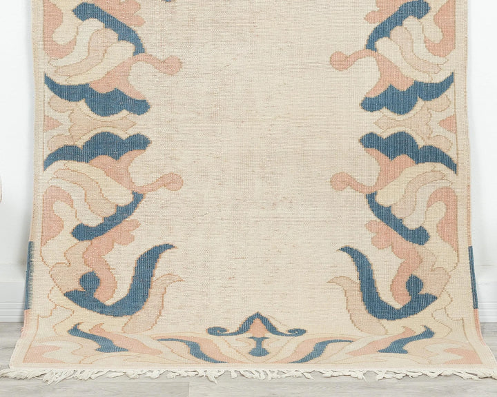 Multicolor Turkish Oushak Rug 4' 4" x 6' 2" Hand-Knotted | No. VR60204