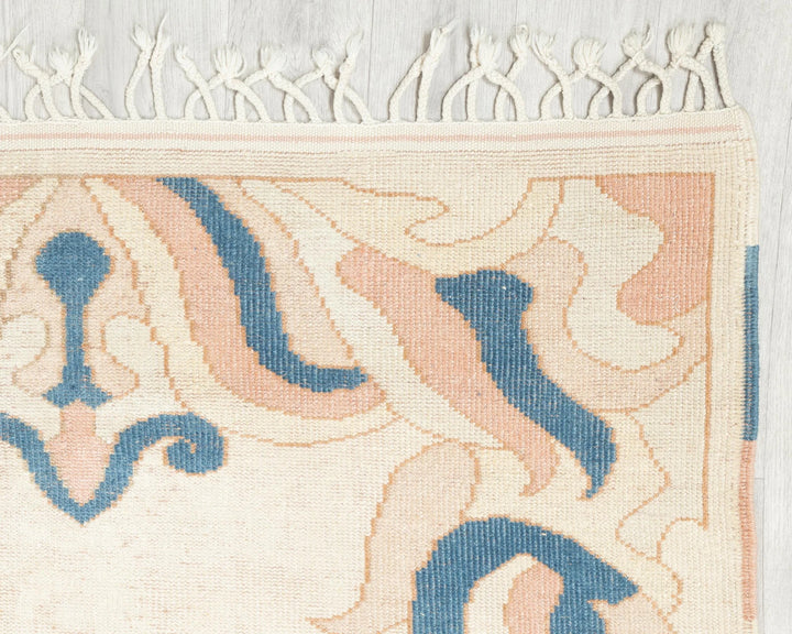 Multicolor Turkish Oushak Rug 4' 4" x 6' 2" Hand-Knotted | No. VR60204