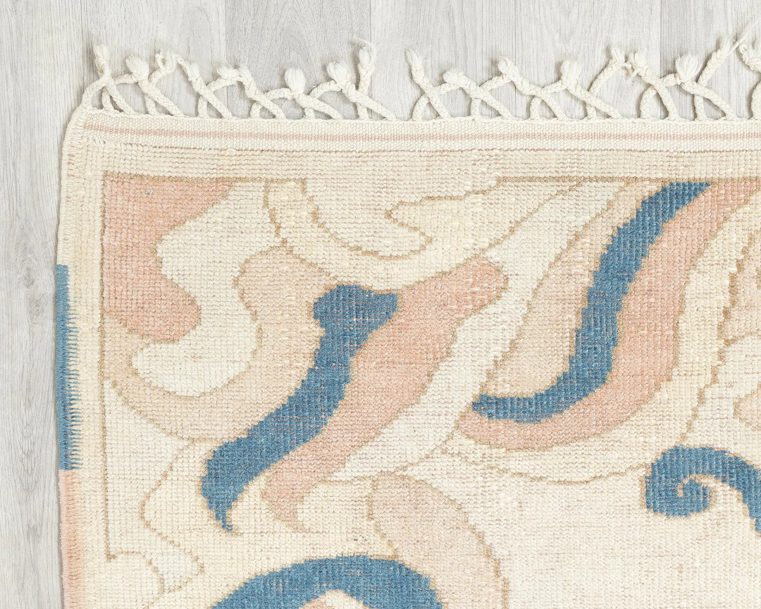 Multicolor Turkish Oushak Rug 4' 4" x 6' 2" Hand-Knotted | No. VR60204