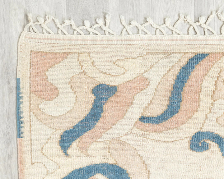 Multicolor Turkish Oushak Rug 4' 4" x 6' 2" Hand-Knotted | No. VR60204