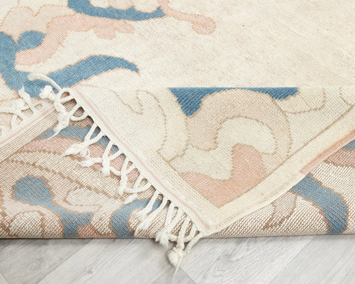 Multicolor Turkish Oushak Rug 4' 4" x 6' 2" Hand-Knotted | No. VR60204