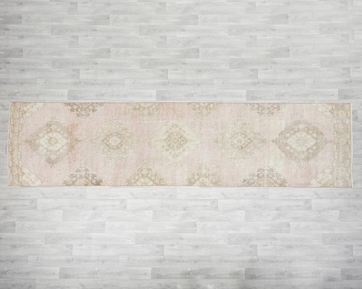 Multicolor Turkish Oushak Rug 3' 1" x 12' 5" Hand-Knotted | No. VR60310