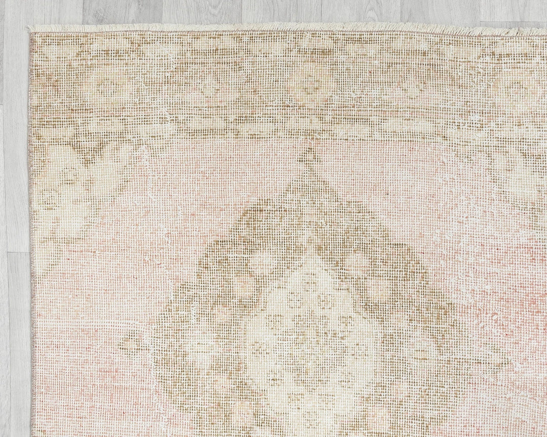 Multicolor Turkish Oushak Rug 3' 1" x 12' 5" Hand-Knotted | No. VR60310