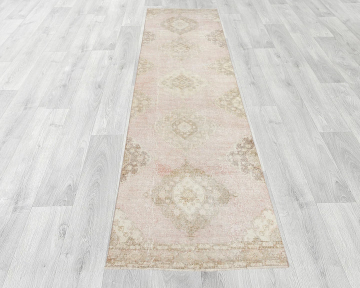 Multicolor Turkish Oushak Rug 3' 1" x 12' 5" Hand-Knotted | No. VR60310