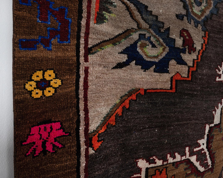 Brown Turkish Oushak Rug 6'1" x 9'2" Hand-Knotted | No. VR60337