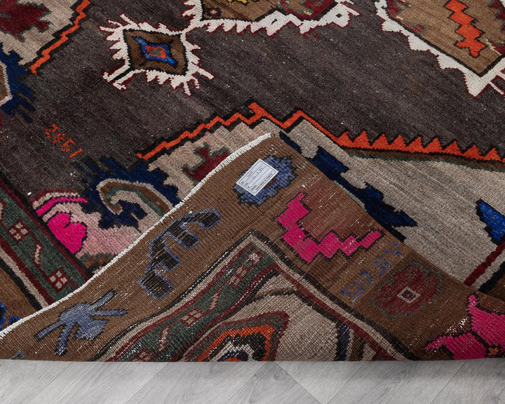 Brown Turkish Oushak Rug 6'1" x 9'2" Hand-Knotted | No. VR60337